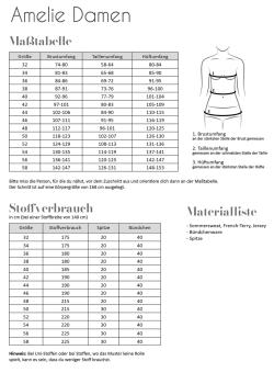 Papierschnittmuster - Kleid Amelie Damen